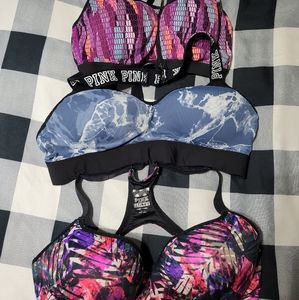Pink Sports Bras